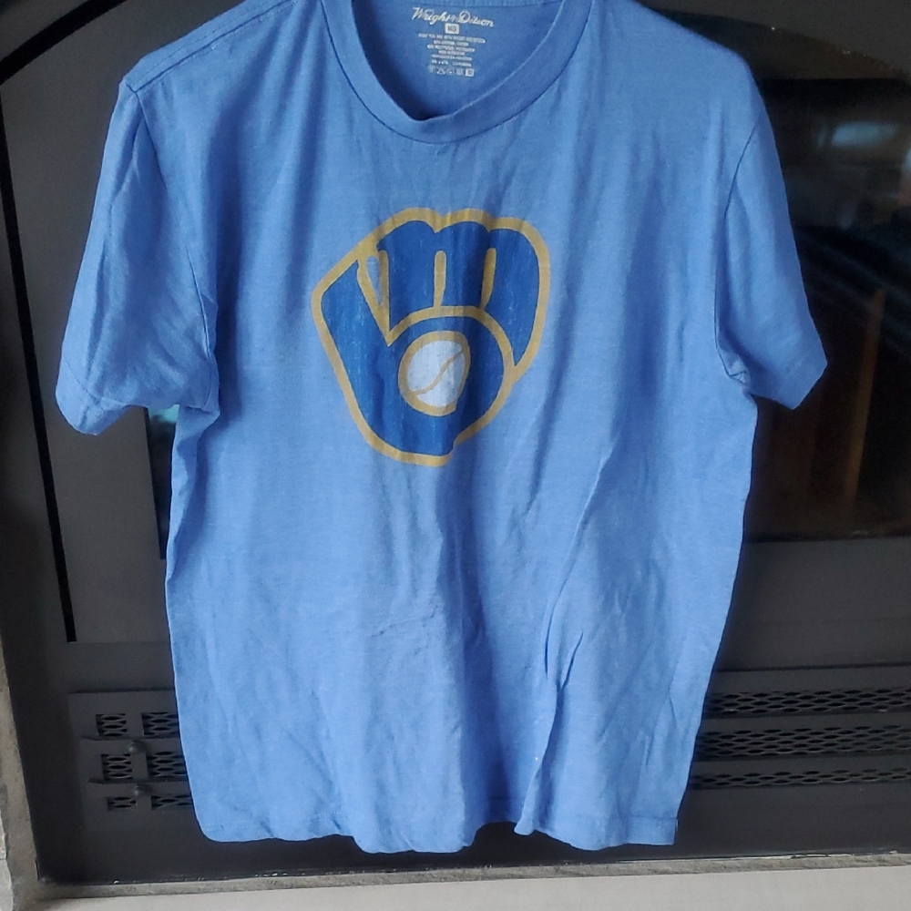 Wright & Ditson Blue Cotton-Blend T-Shirt